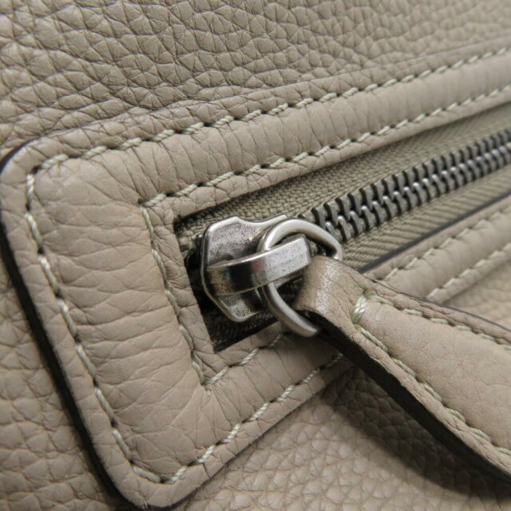 Celine Luggage Shopper Handbag Leather Gray Beige Bag - Picture 9 of 16